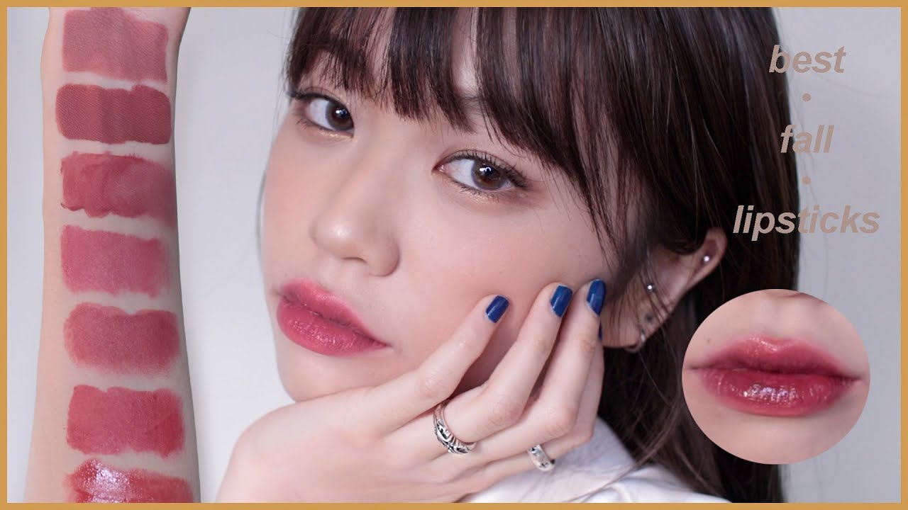 (ENG) 이번 가을 레전드 인생립 컬러 10종 추천! 누드, MLBB, 버건디까지 (가을웜톤 착붙핑크🍂💗) // MY TOP 10 BEST FALL LIPSTICKS 2019