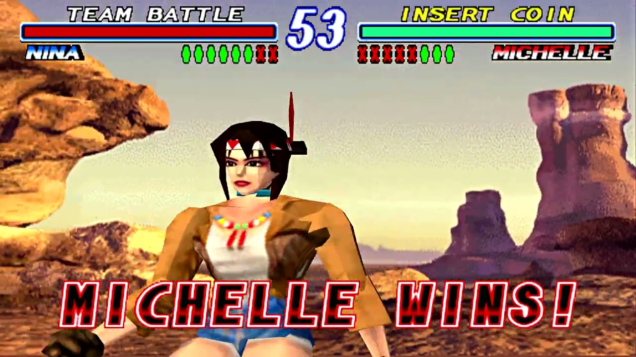 Tekken 2: 3x Team Battle Mode [Medium] Part #37 PSX Duckstation Emulator [Subwoofer Gameplays!]