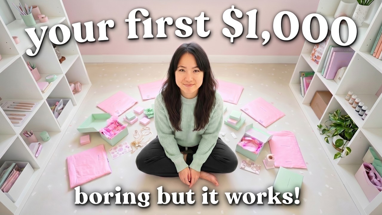 How I'd Make My First $1000/Month Selling Handmade in 30 Days