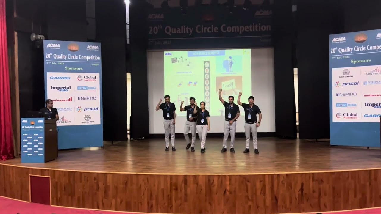 QCC -ACMA 20th Quality circle held in Sonipat wonderful presentation #QCC #ACMA #presentation