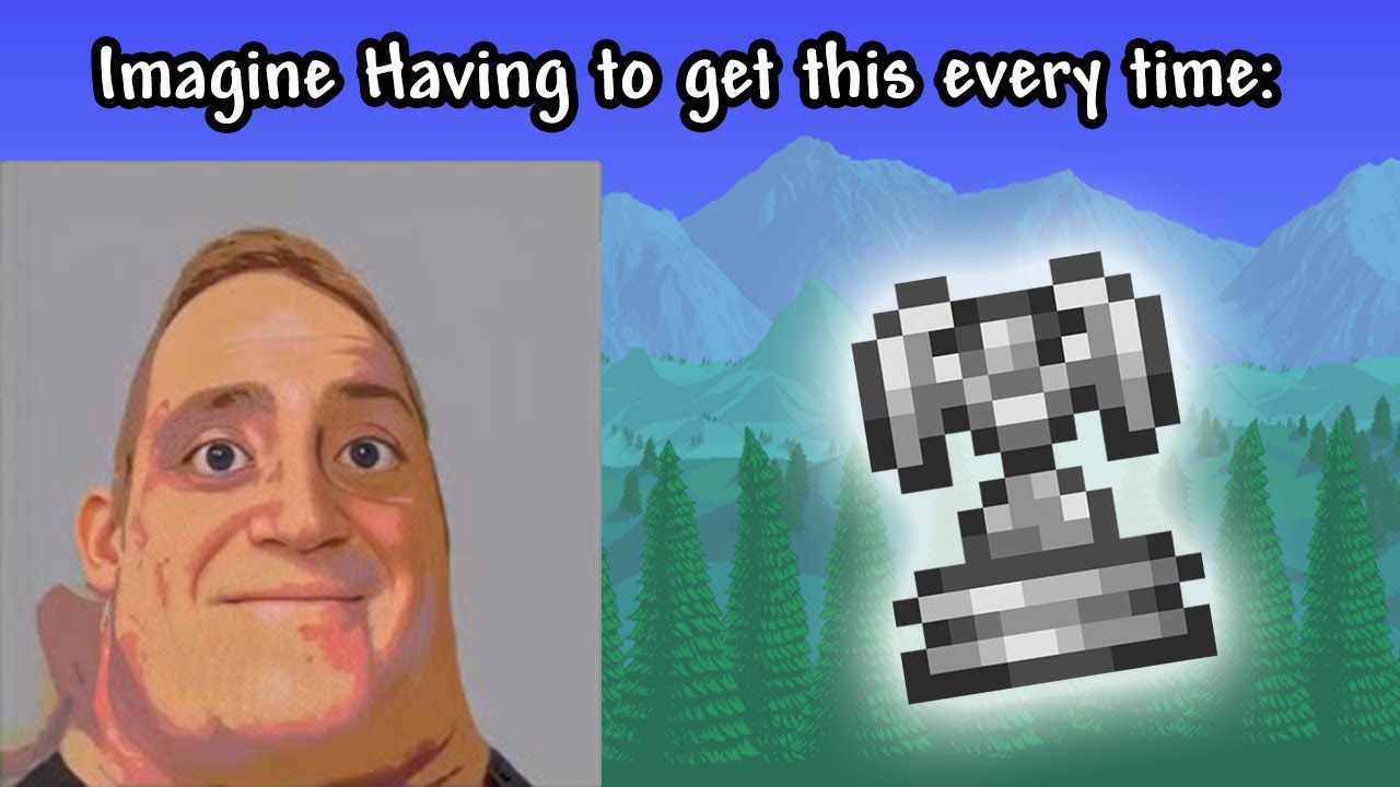 Mr Incredible becoming uncanny and canny (Terraria Meme)