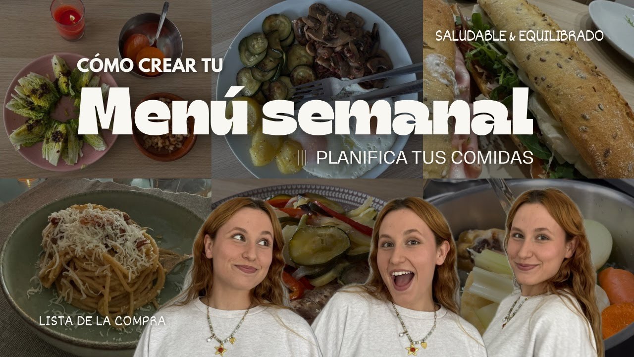 Cómo crear tu MENÚ SEMANAL 🥫🥡🌶️ || planifica tus comidas