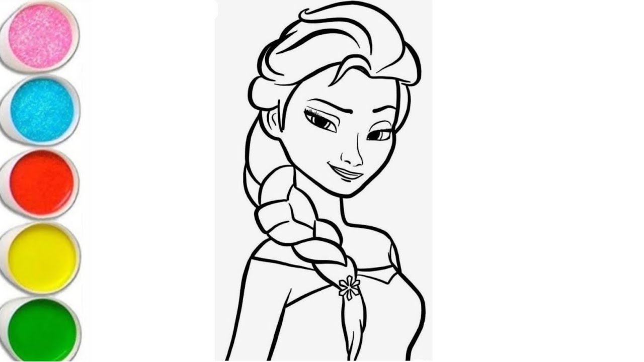 Elsa Anna drawing| How to Draw Elsa Anna Drawing for Kids | Elsa Frozen👸 Drawing | Kids Drawing Easy
