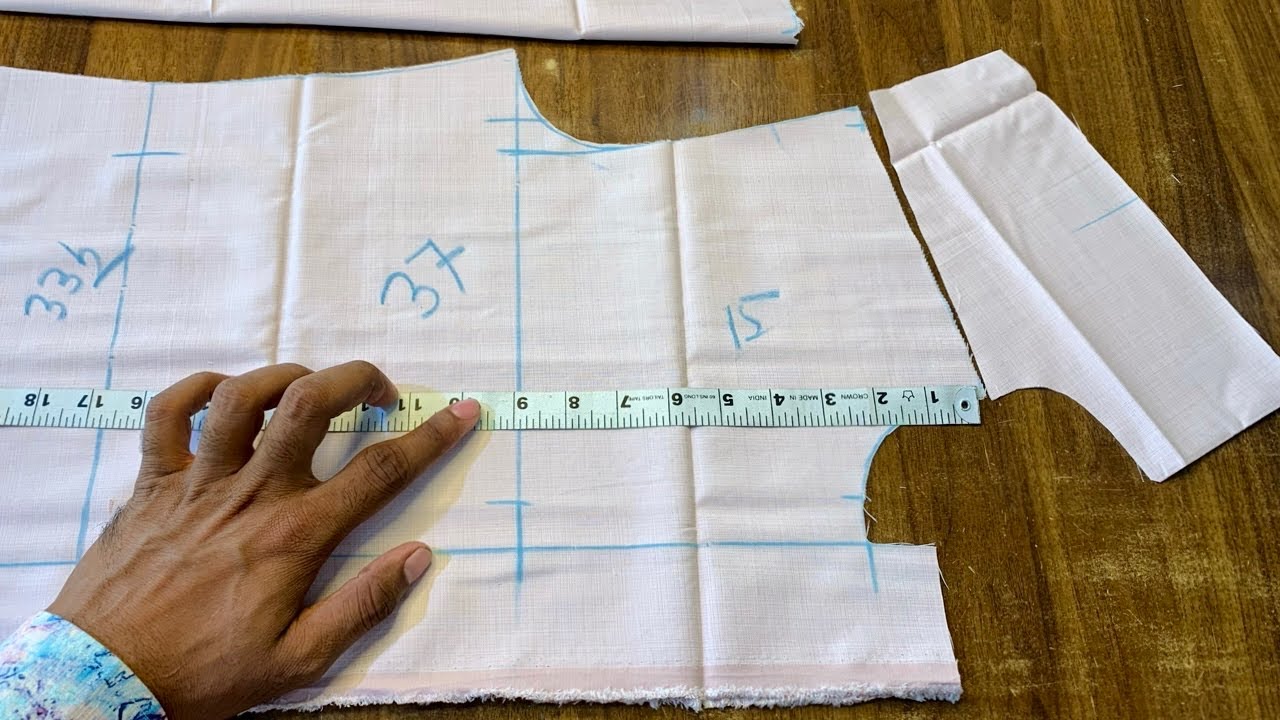 37-chest￼Fitting Shirt Cutting / फिटिंग शर्ट कटिंग और कुछ जरूरी टिप्स / everyone Tailor useful tips