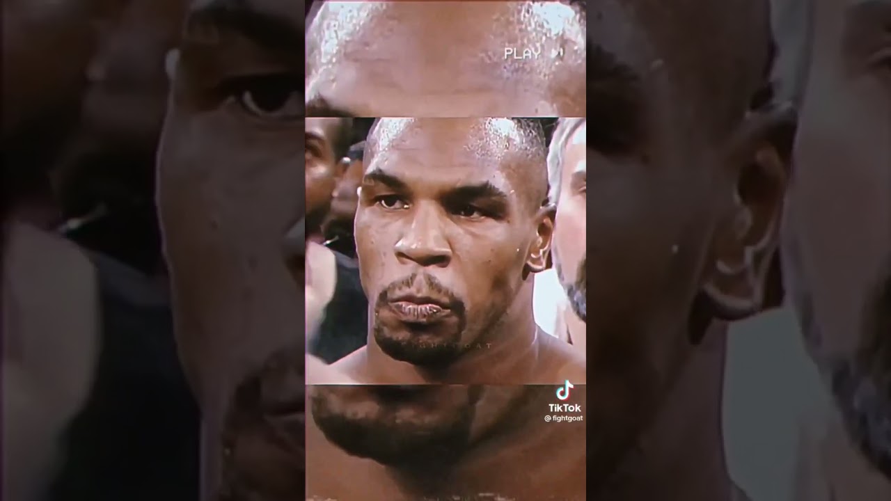 Mike Tyson's death stare vs George Foreman death stare