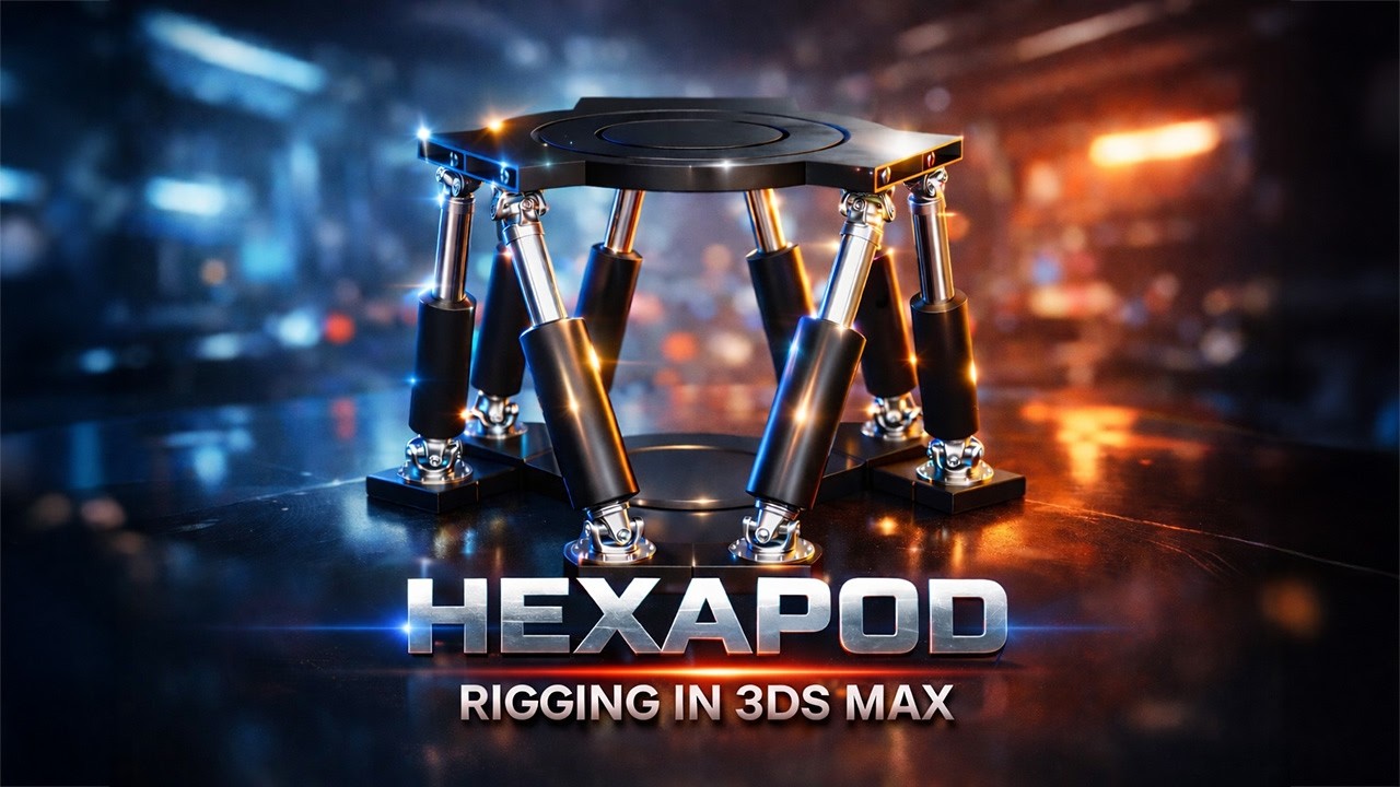 Риггинг гексапода в 3ds max | Универсальный шарнир