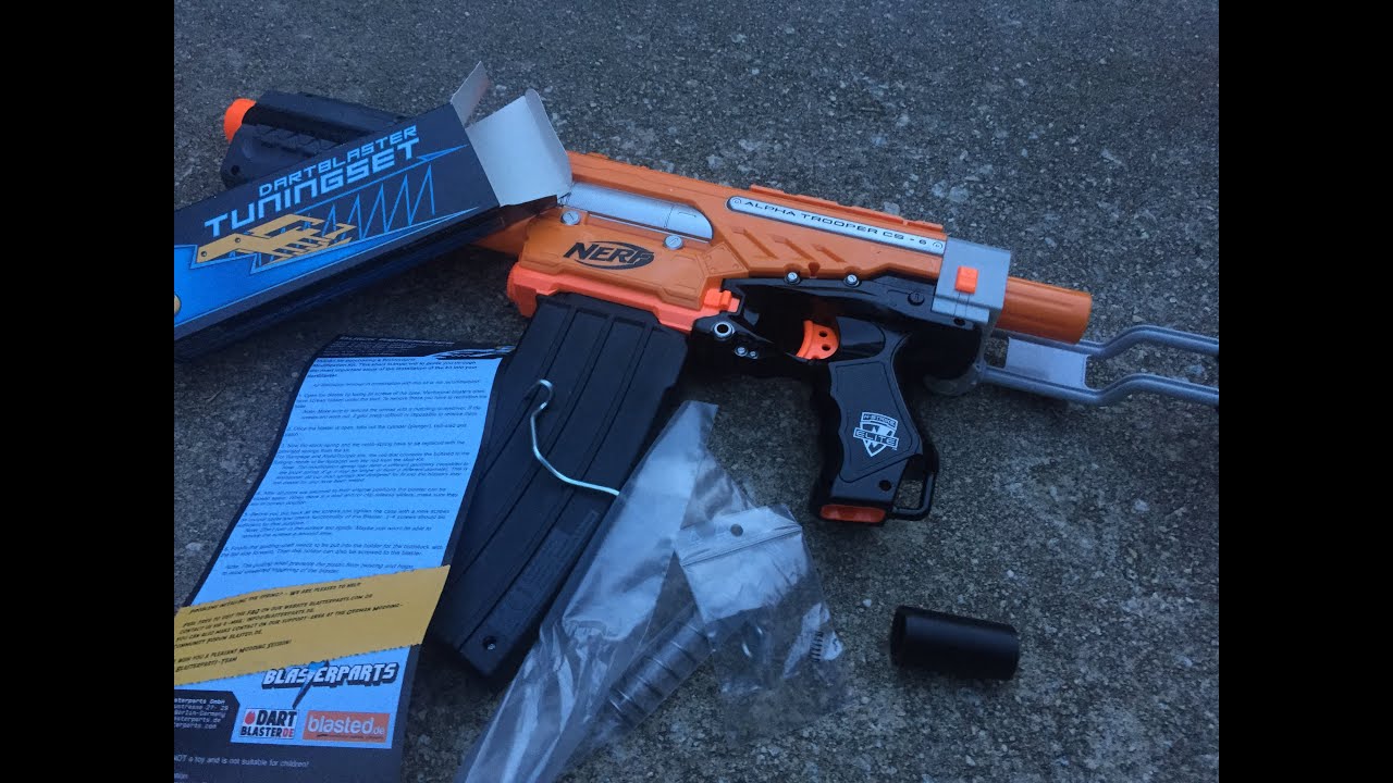 Review: German Nerf Elite Alpha Trooper Mod Kit (Spring/Priming Bar/ Stabalizer)