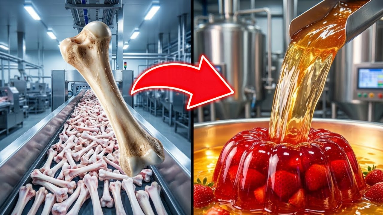 Inside the Gelatin Factory: How Beef Bones Turn into Gummy Candy!