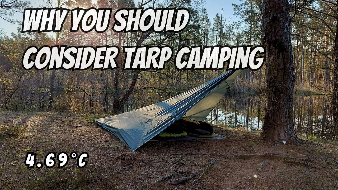 Me & Son Enjoying Tarp Camping | Snugpak All Weather Shelter G2