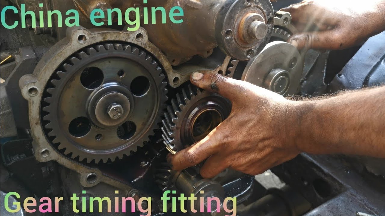 how to gear timing fitting | China jeep engine