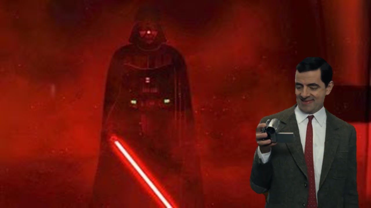 Mr Bean Being a Tourist During Darth Vader's Attack