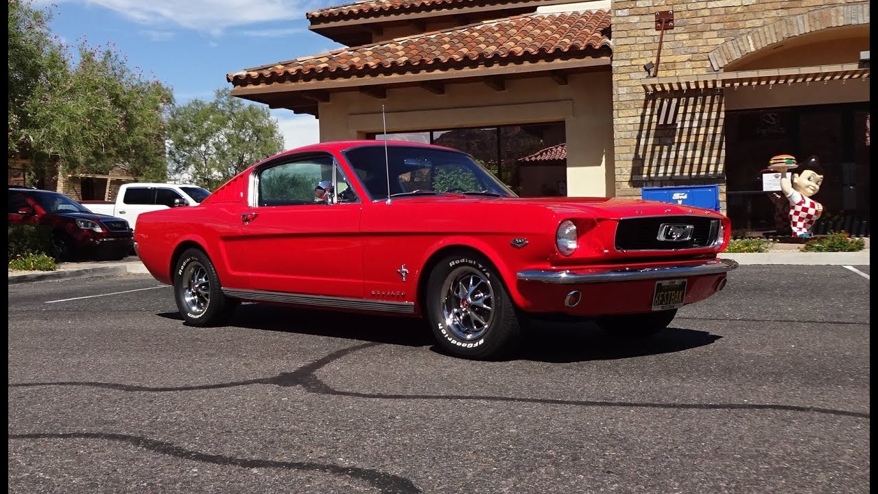 1966 Ford Mustang Fastback in Red & 289 High Performance Sound on My Car Story with Lou Costabile