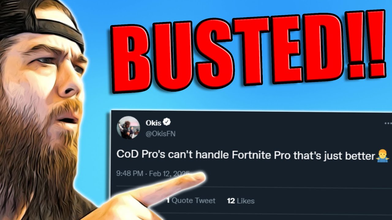 Pro Fortnite Streamer @OkisFN Gets BUSTED Cheating in BO6 Ranked!