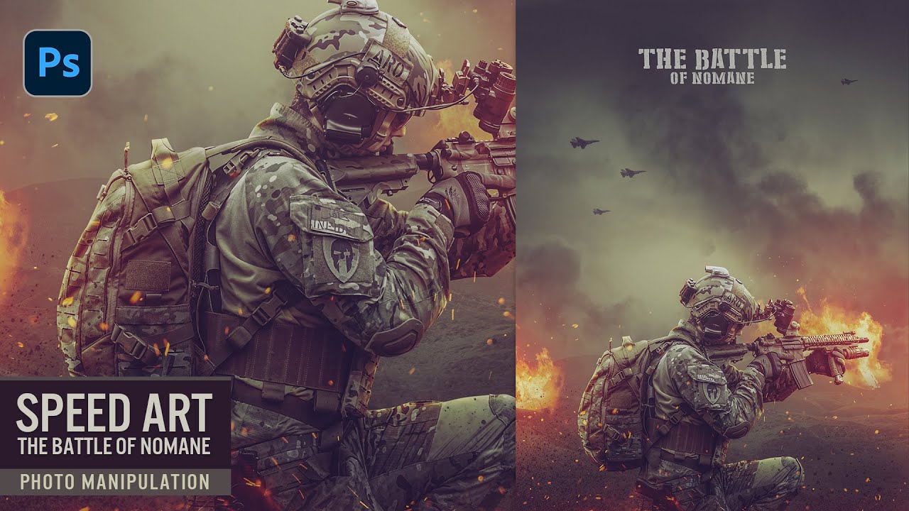 The Battle of Nomane Photo Manipulation - Photoshop Speed Art