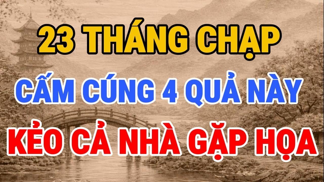 23 THÁNG CHẠP - TUYỆT ĐỐI CẤM CÚNG ÔNG TÁO 4 QUẢ NÀY, KẺO CẢ NHÀ GẶP ĐẠI HỌA, HẠI CẢ GIA ĐÌNH