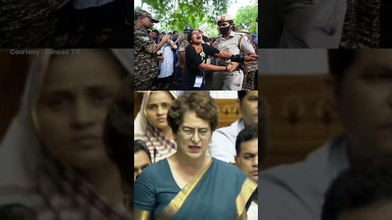 🚨Priyanka raises student issues in Lok Sabha🚨 #shorts