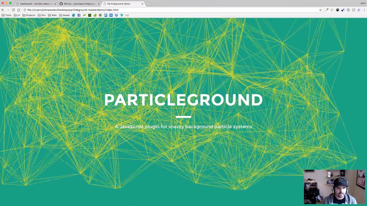 How to add Particles to your Divi Section with Particleground
