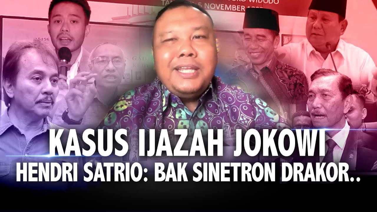 [FULL] Blak-blakan Hendri Satrio Soal Kasus Ijazah, Ada Untungnya dalam Perjalanan Politik Jokowi?