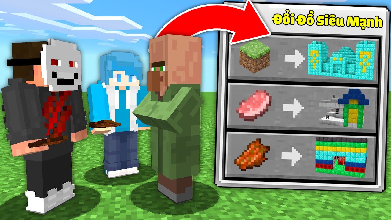 Minecraft, Nhưng Dân Làng Đổi Công Trình Siêu Mạnh
