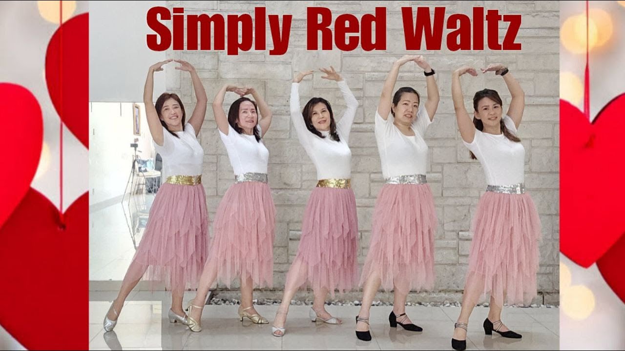 Simply Red Waltz Line Dance (demo & count) Chor: Rayun Kim (KOR)