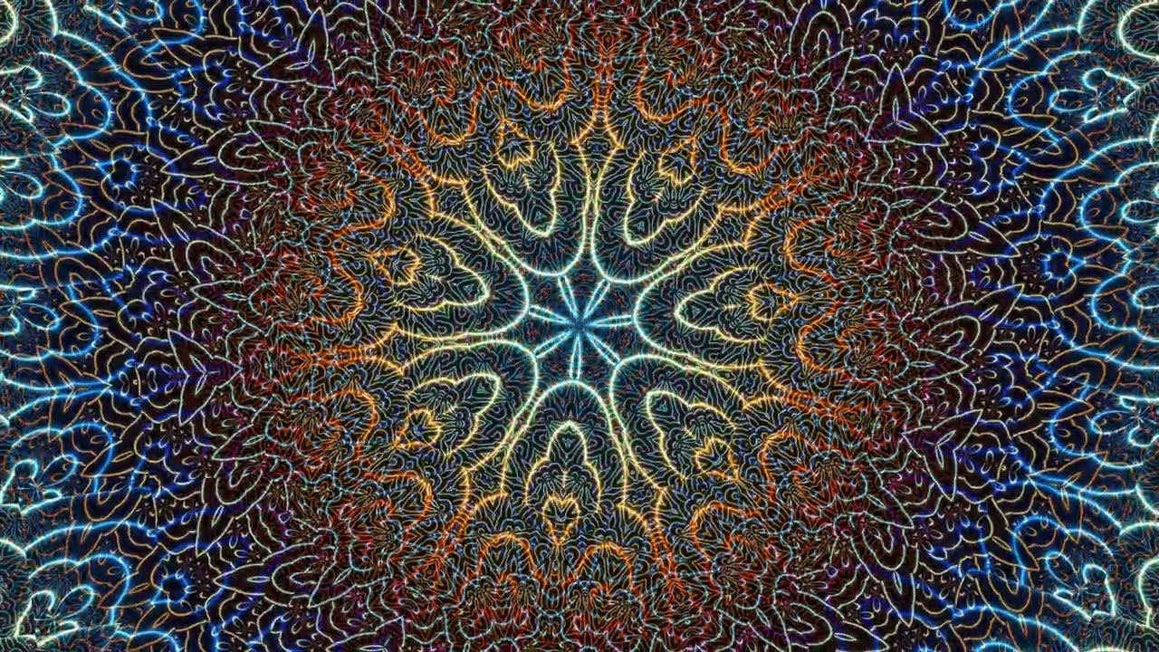 Sacred Mandala: Soul-Purifying Blue & Gold Energy Resonance [4K]