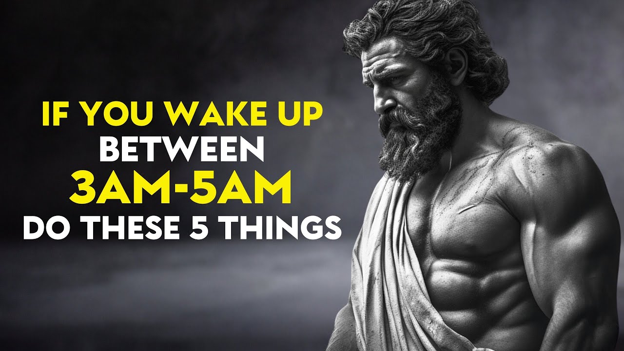 If You WAKE UP Between 3AM & 5AM   Do These 5 THINGS | Stoicism