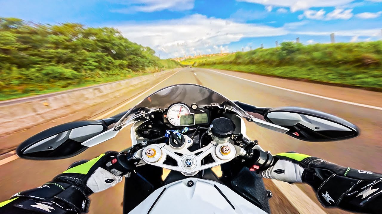 DEU MUITO RUIM NO PRIMEIRO ROLE COM A NOVA MOTO S1000RR