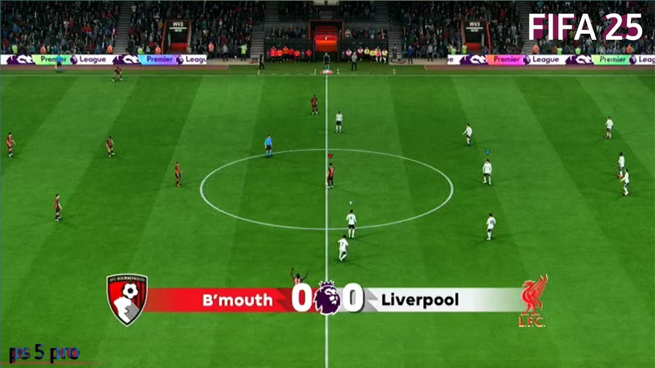 BOURNEMOUTH vs LIVERPOOL | PREMIER LEAGUE | FIFA 25 | PS 5 GAME-PLAY 