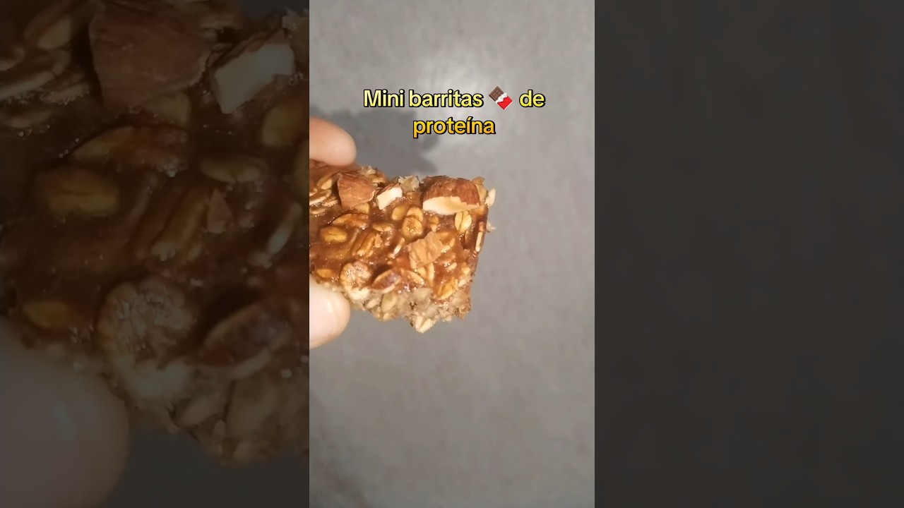 Mini barritas de proteína caseras: fáciles, ricas y perfectas para tu snack fit 💪🍫👌