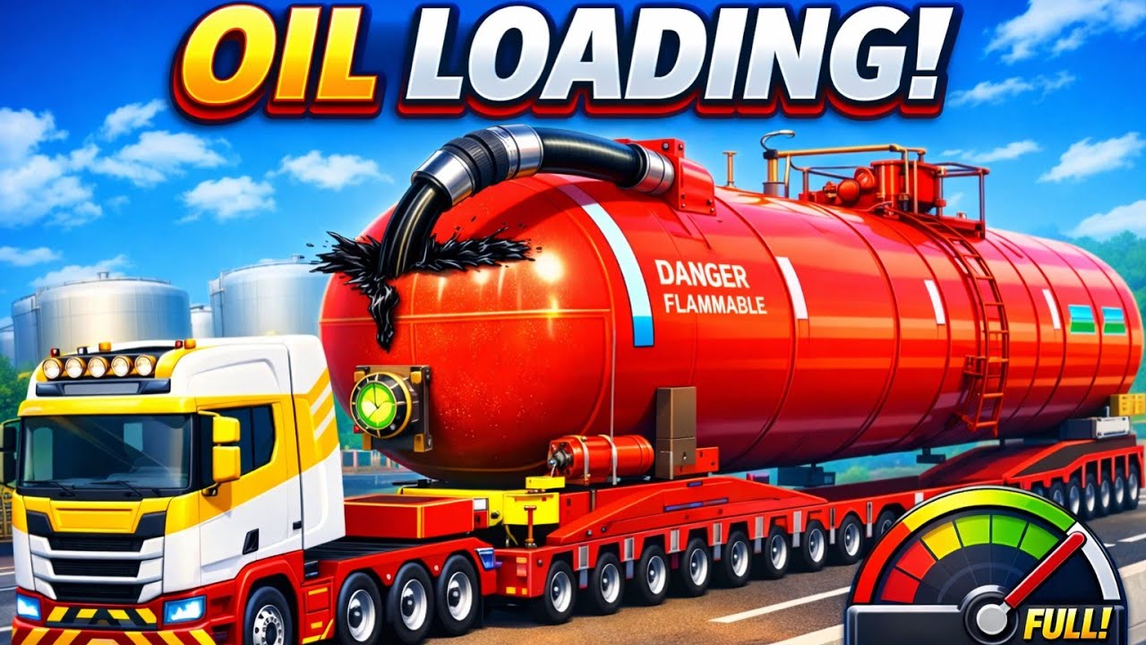 Oil Tanker Transport Driving Simulator 🚛 | Heavy Cargo Oil Tanker Loading & Transportation Gameplay
