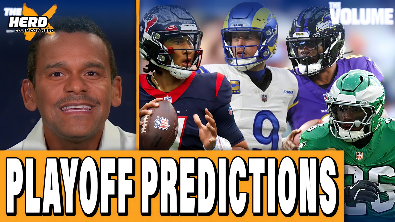 NFL Playoff PREDICTIONS: Rams, Eagles, Ravens, Texans, Chargers, Chiefs, Seahawks | The HERD