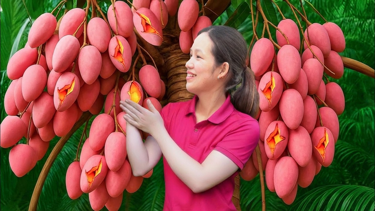 Pink Mango Harvest on the Tibetan Plateau | How Do They Even Grow Here?