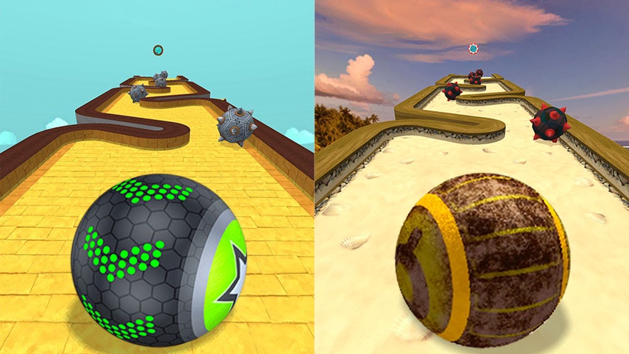 Going Balls VS Action Balls, Rollance Adventure Ball, Rolling Balance Ball, Temple Rolling Balls