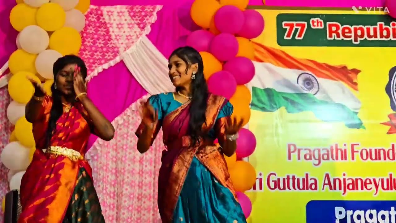 # Mixed song Dance performance @Pragathi High school: Ainavilli peda palem(Mukteswaram)