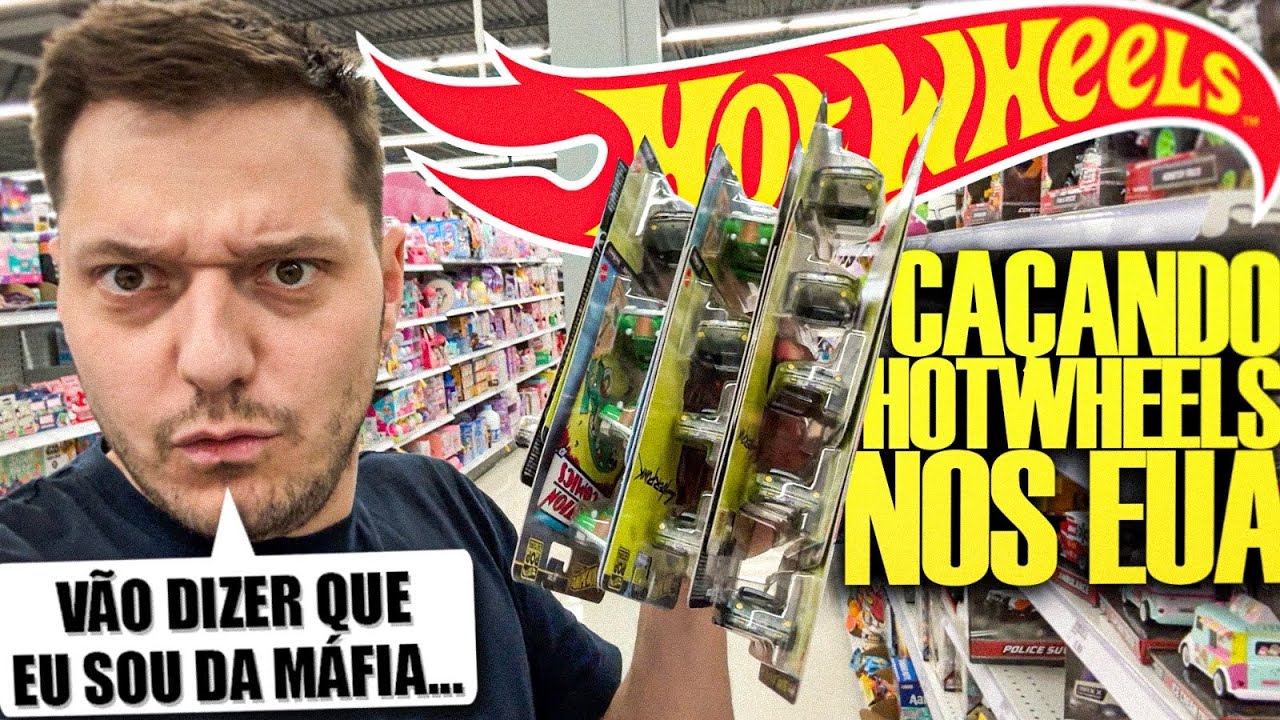 ACHEI ESTE HOT WHEELS EM LOJAS E SIM LEVEI TUDO! SOU DA MAFIA AGORA?