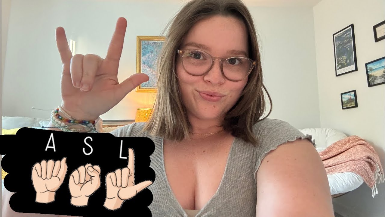 ASMR на американском жестовом языке! Выучите 100 знаков вместе со мной!