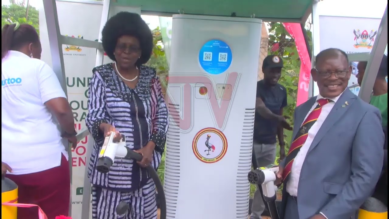 Makerere University launches Electric Vehicle charging station
