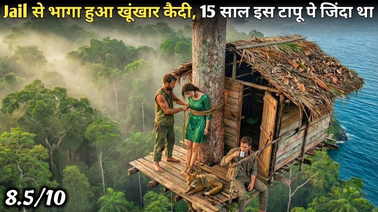 Ex Marine Soldier Stranded On A Remote island After PRISON Break | Film Explain Hindi\Summary