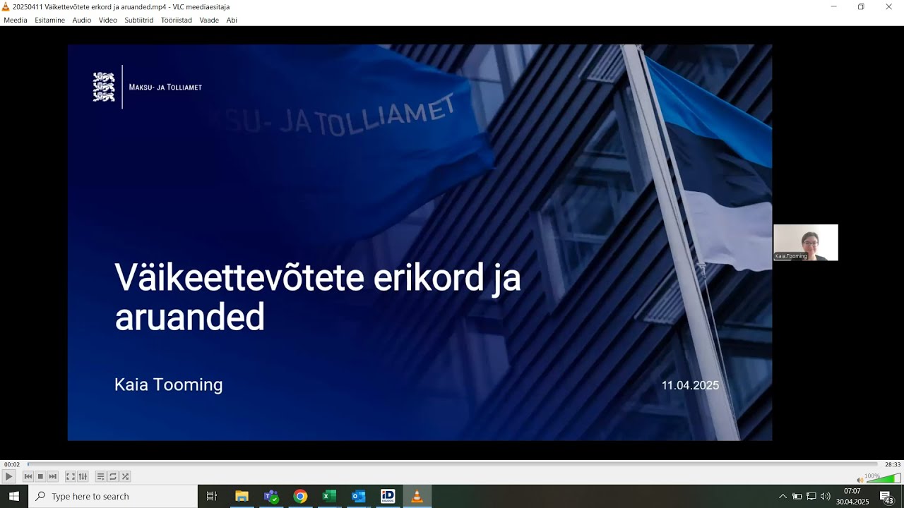 Väikeettevõtete erikord ja aruanded