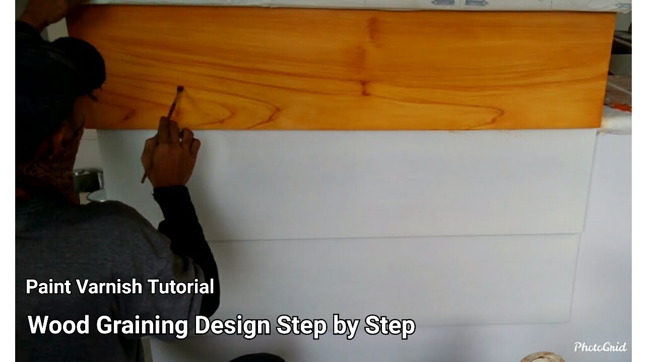 How To Mix Paints. To Create An Artificial Wood Design
