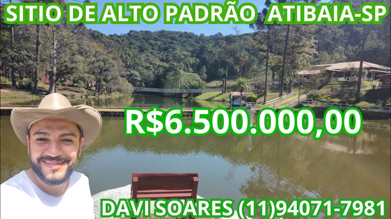 SITIO DE ALTO PADRÃO A VENDA EM ATIBAIA-SP, R$6.500.000,00  (AGENDE SUA VISITA (11)94071-7981)