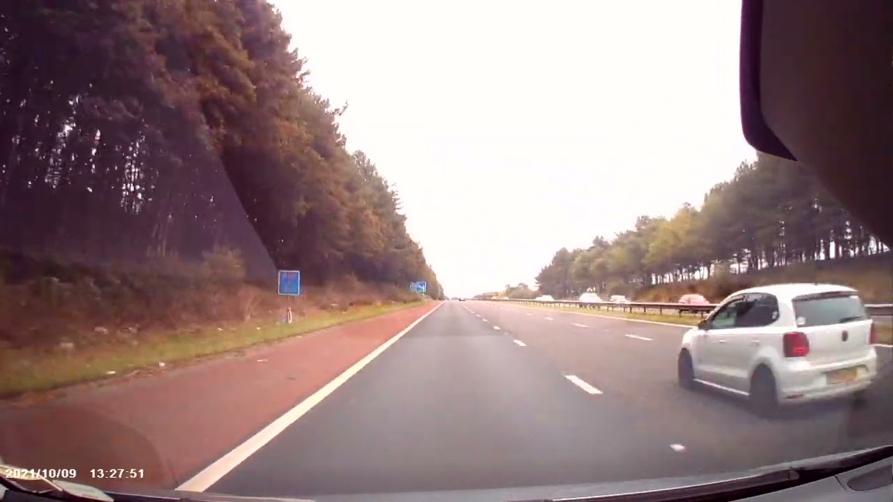 Dashcam Heading South On The M6 Motorway