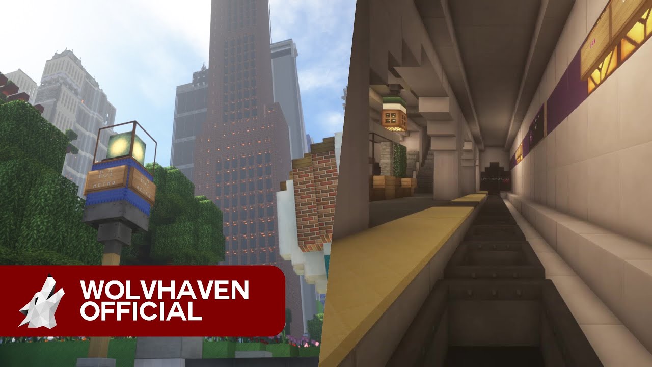 Minecraft Metro: WolvHaven Metro Line 4 Timelapse— WolvHaven