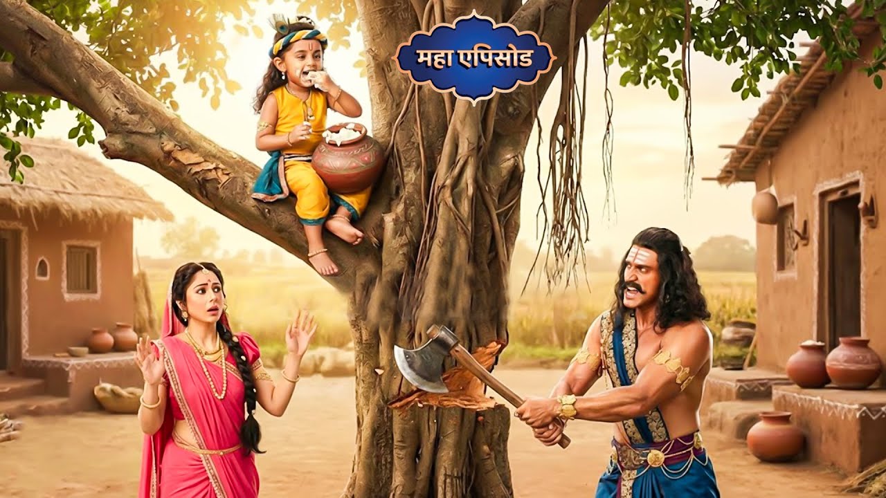 देखिए महाएपिसोड में _नन्हे कान्हा  vs मामा कंस | गोकुल की सबसे बड़ी घटना || Shree Krishan leela