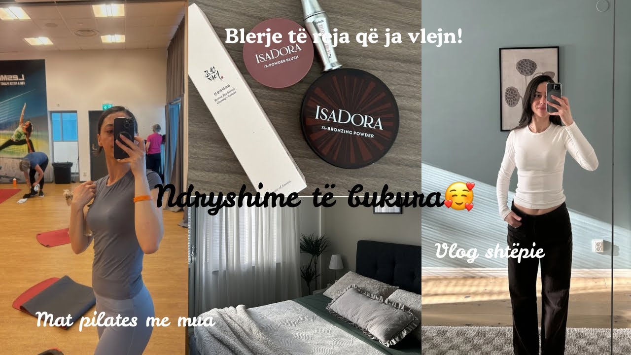 Rikthimi në rutinë: Mat Pilates Class, Blerje të Reja skincare dhe për të lyer, Prindërimi / Vlog