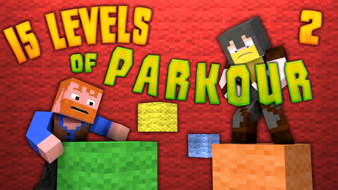 Minecraft ★ 15 УРОВНЕЙ ПАРКУРА (2) - Тупой и ещё тупее