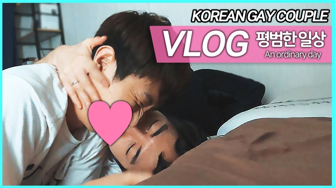 You stay, I will kiss you. Korean gay couple's VLOG