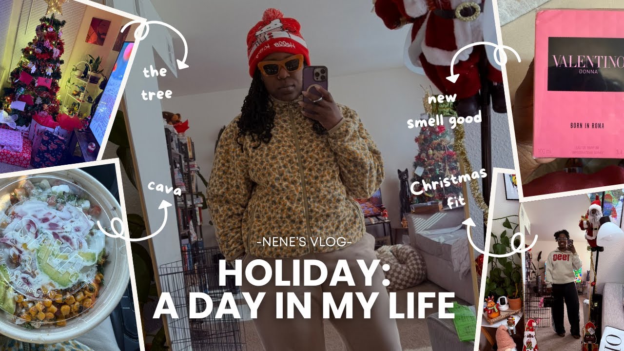 holiday vlog ❄️ gift wrapping + how i am spending my time off