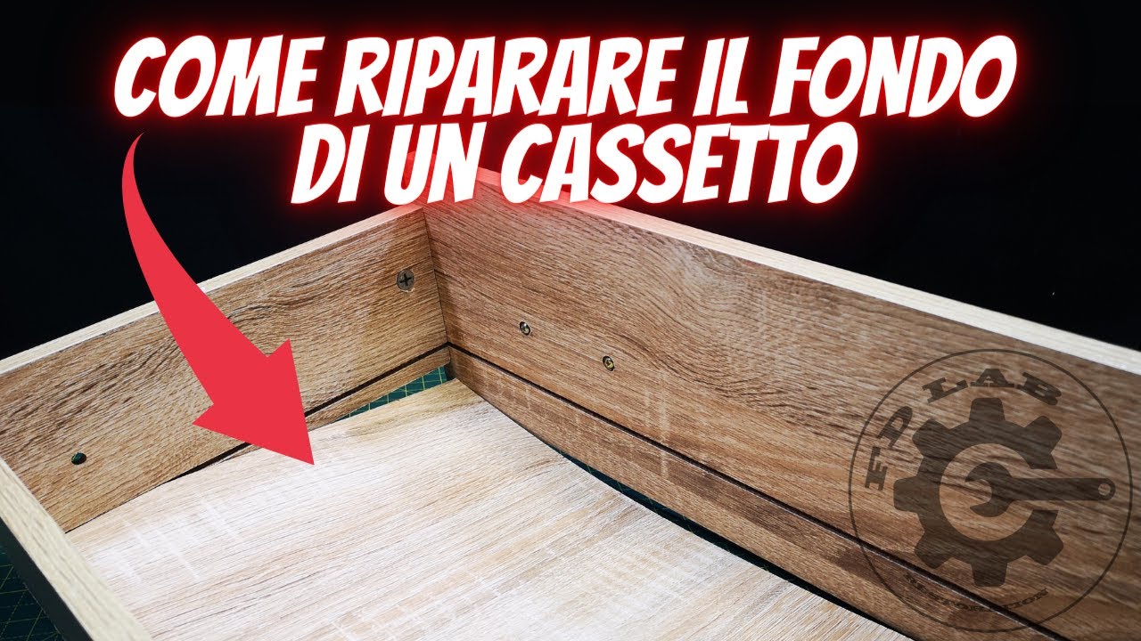 Come riparare il fondo di un cassetto - How to repair a drawer