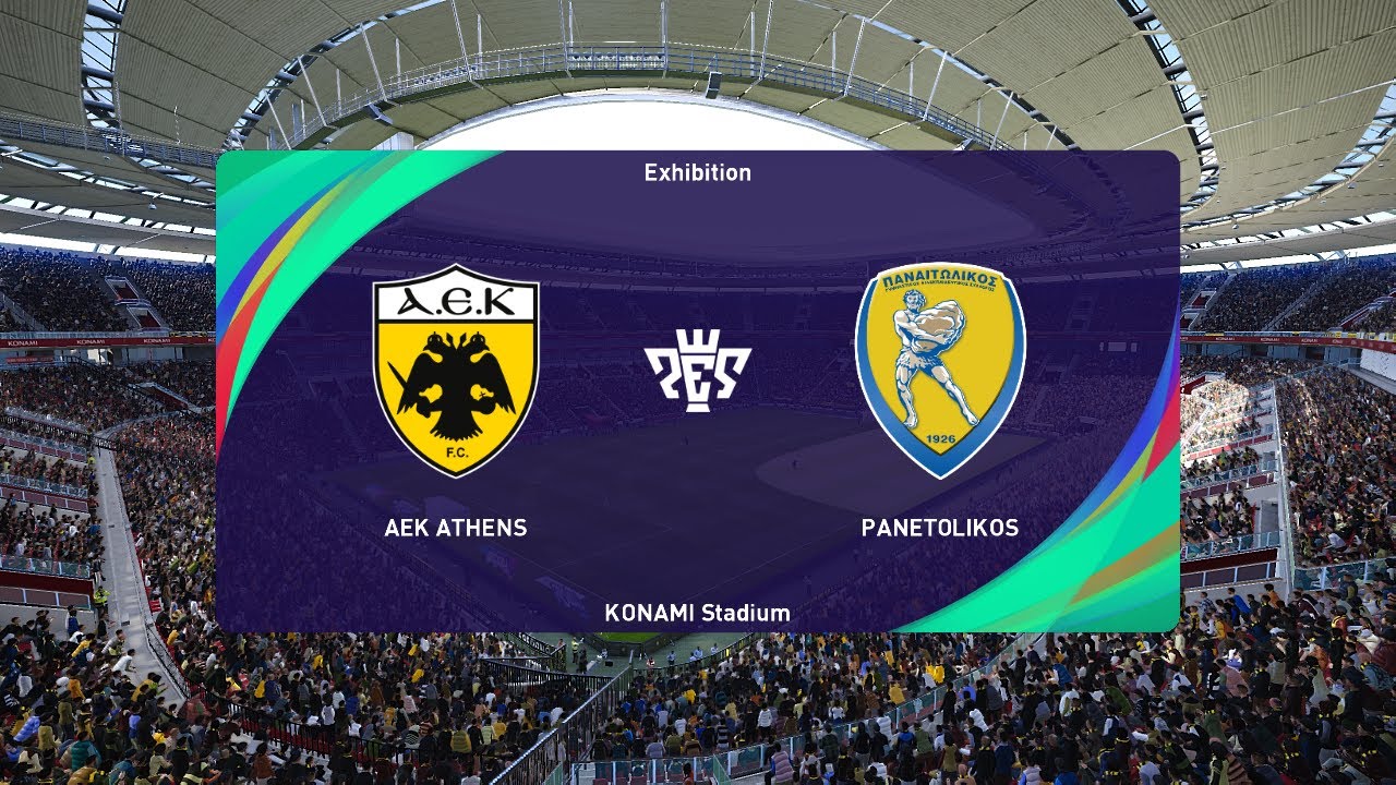 AEK Athens vs Panetolikos (15/01/2023) Super League Greece PES 2021